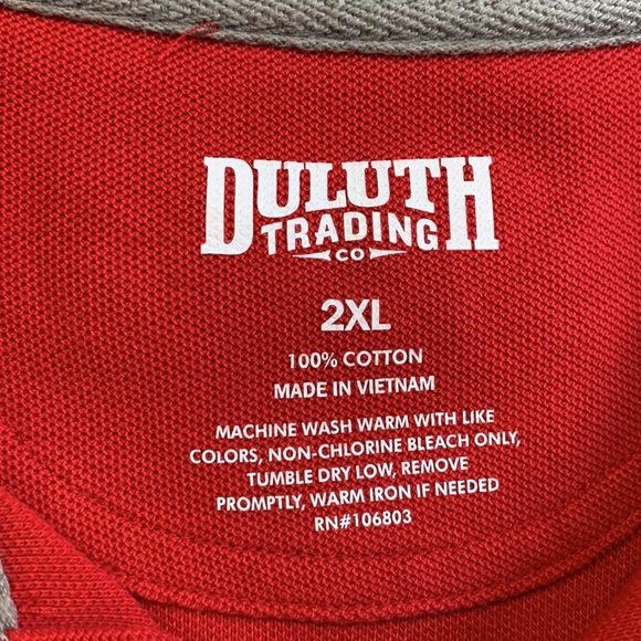 Duluth Trading Co short sleeve polo shirt.  XXL - Picture 6 of 6